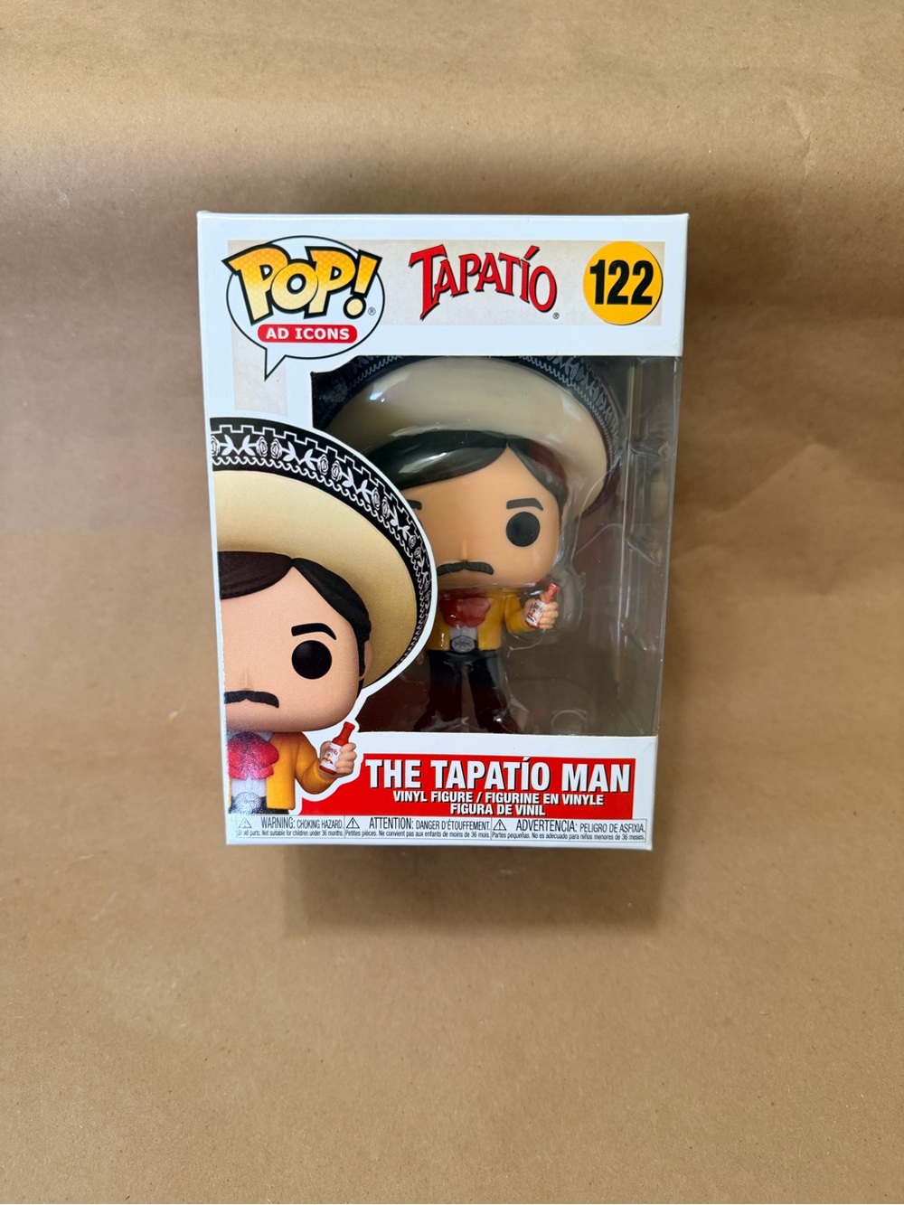 Funko POP! Ad Icons The Tapatío Man #122 - White Hat, Yellow Jacket, Red Details